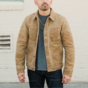 ROGUE TERRITORY WAXED RIDGELINE SUPPLY JACKET TAN Size M
